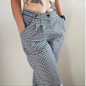 Vintage gingham trousers